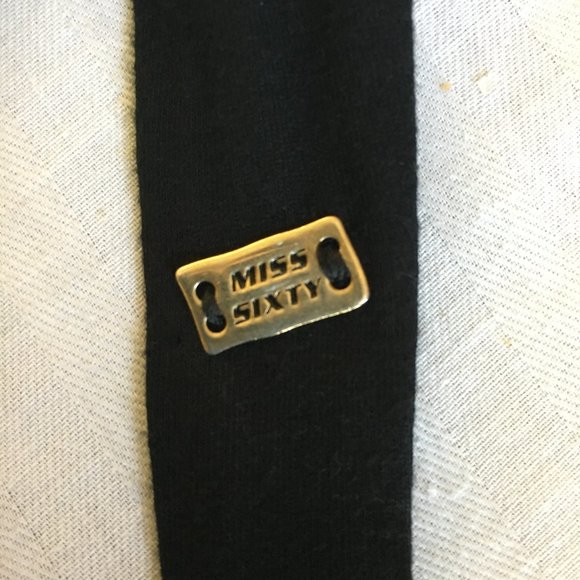 Miss Sixty Black Jersey Short Casual Dress - Picture 6 of 8